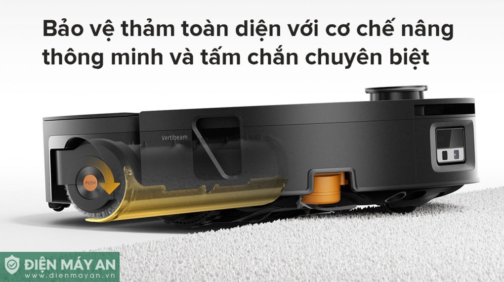 Robot hút bụi lau nhà Roborock Saros 20 Flow Complete - Đen/Trắng
